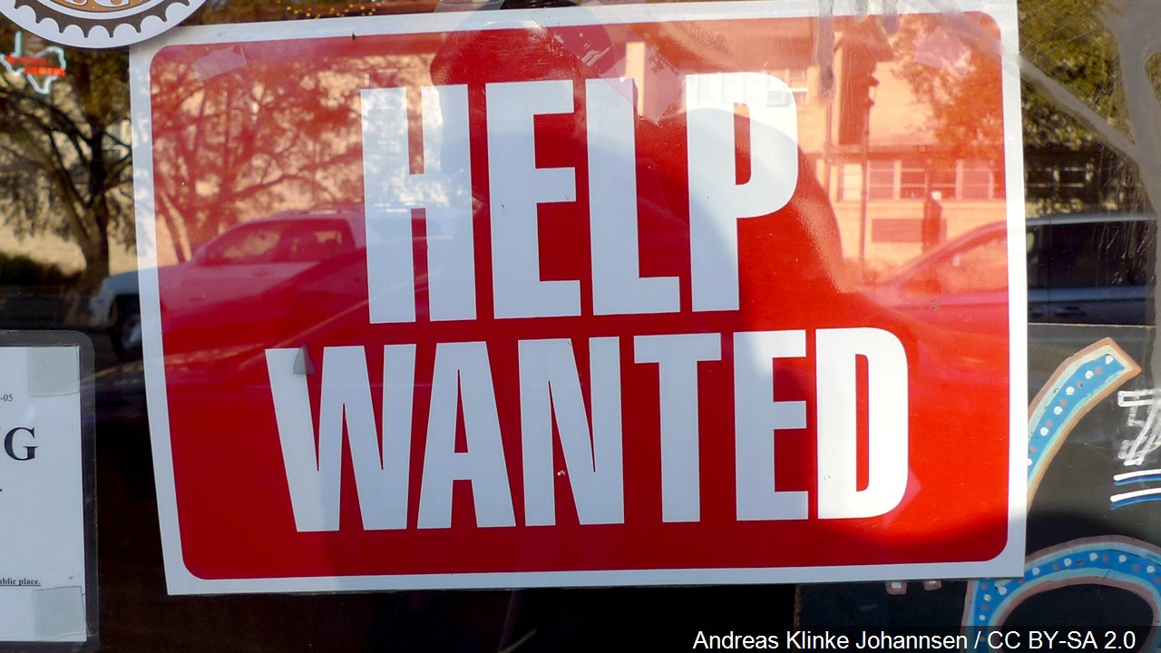 Many businesses seem to be struggling to hire workers, but it's not as bad as it used to be.