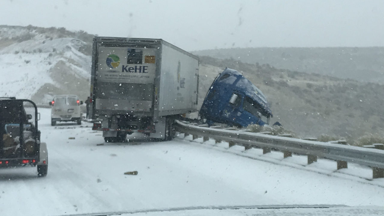 Slick road conditions reported as police respond to crash and slide ...