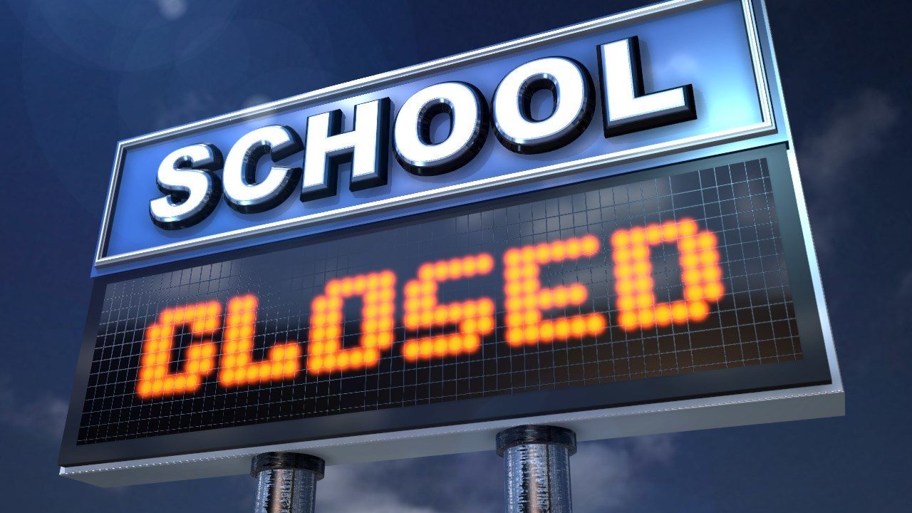 Early closing. School closed. Friday closed.