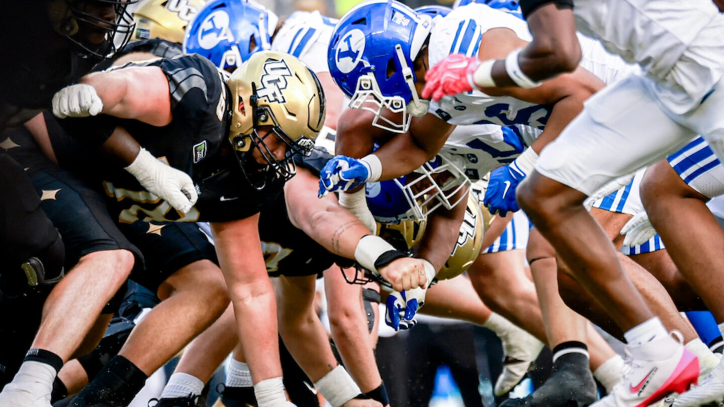 BYU and UFC football teams face off on Saturday.