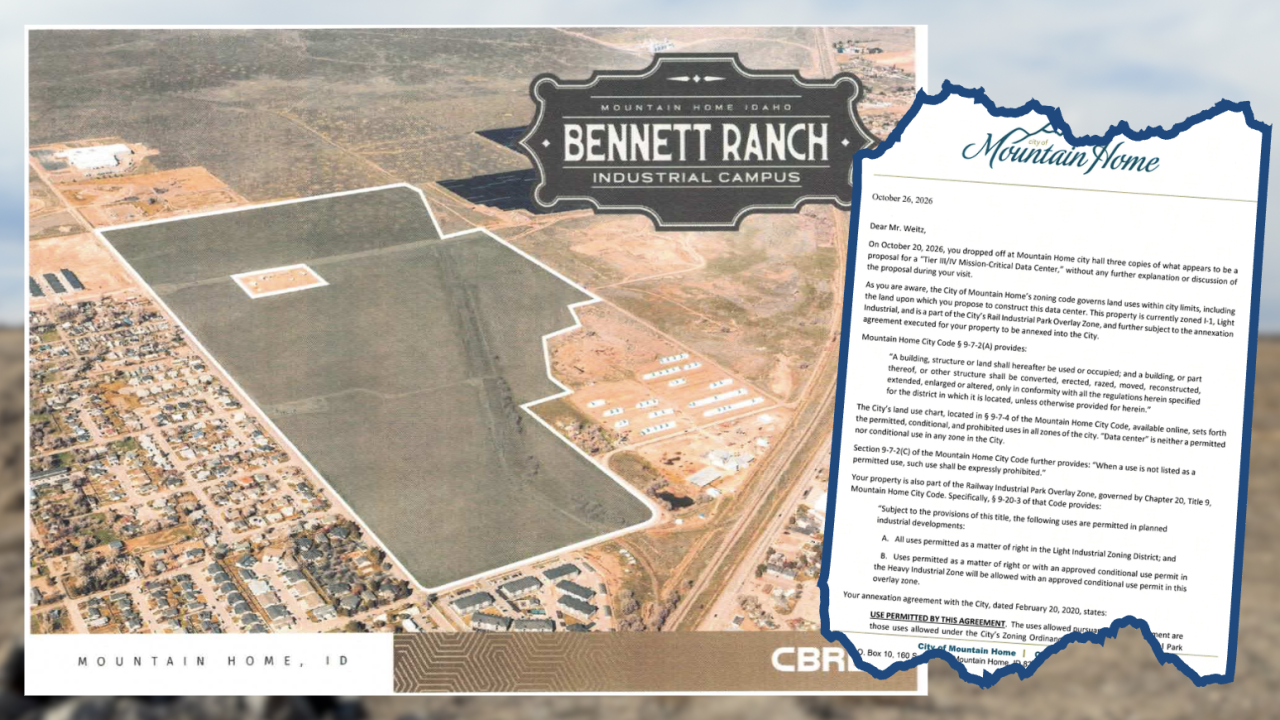 Proposed Mountain Home Data Center Faces Zoning Hurdle Amid Neighbor Concerns