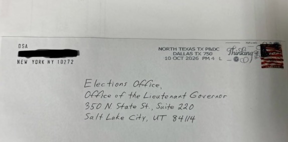 Utah Lt. Gov. Deidre Henderson posted an update on social media over the weekend about a suspicious letter headed to her office that was intercepted by a postal inspector.