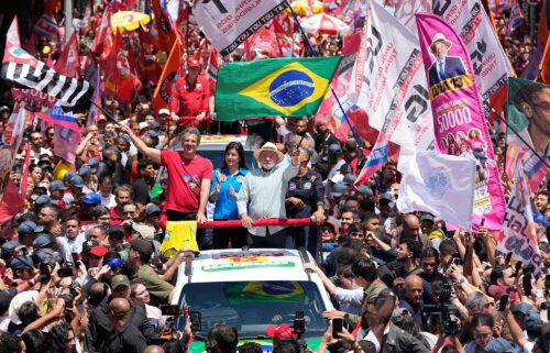 Founder of the new Workers Party Lula addresses a rally in Sao Paulo in 1982.