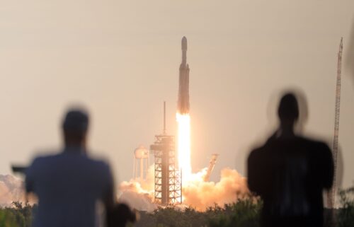 A SpaceX rocket carrying a telescope lifts off from the Kennedy Space Center in Florida in August 2026.