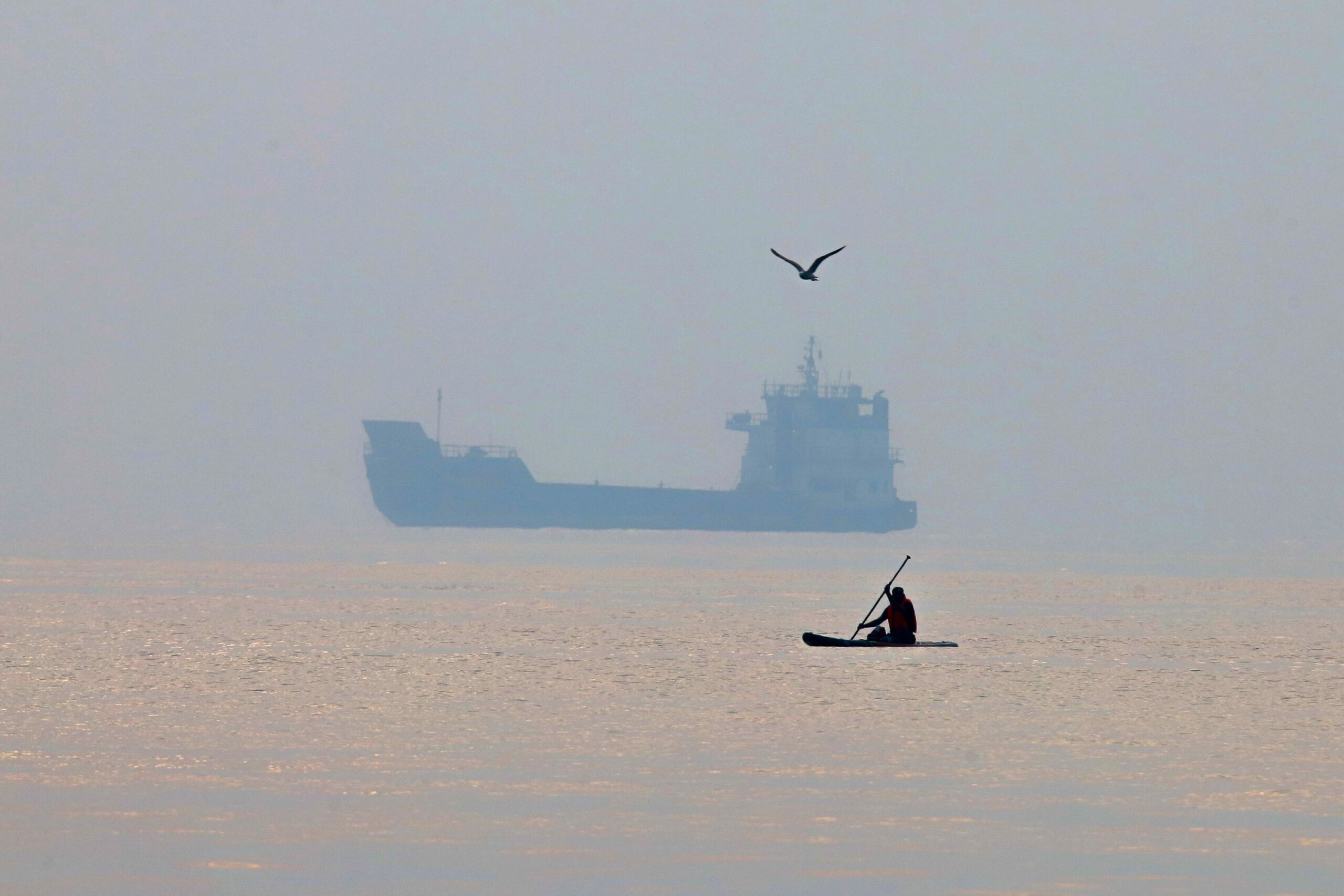 <i>Amirhosein Khorgooi/ISNA/AP via CNN Newsource</i><br/>A commercial vessel appears anchored in the Strait of Hormuz off Bandar Abbas
