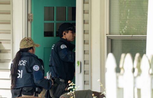 Homeland Security Investigations police search the home of Rep. Ilhan Omar in Washington