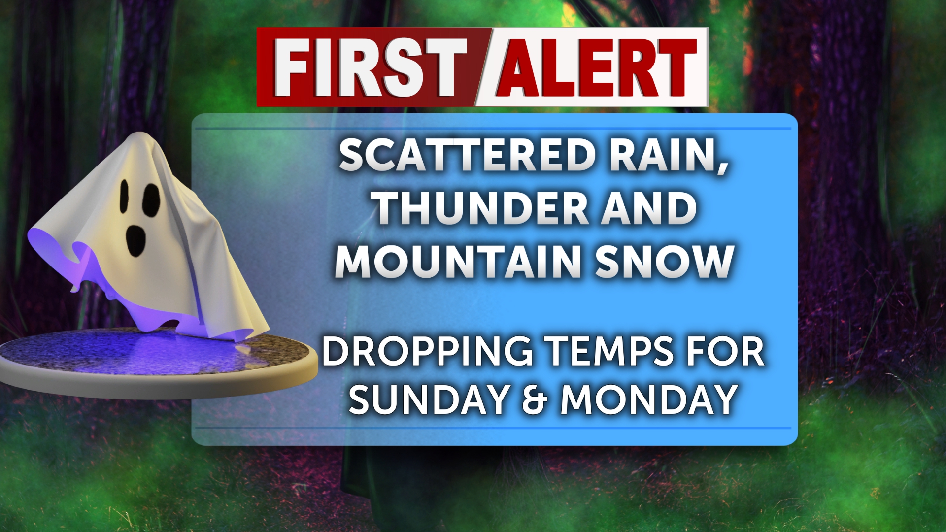 Rain, thunderstorms and mountain snow moving in